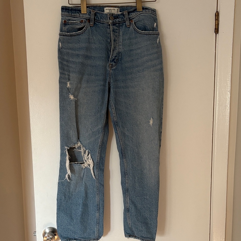 Abercrombie dad high rise jeans
